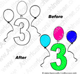 Ready to Color Numbers - Digital Download for Buttons - American Button Machines