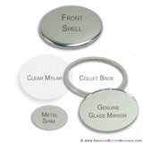 3.5" Mirror Back Buttons - American Button Machines