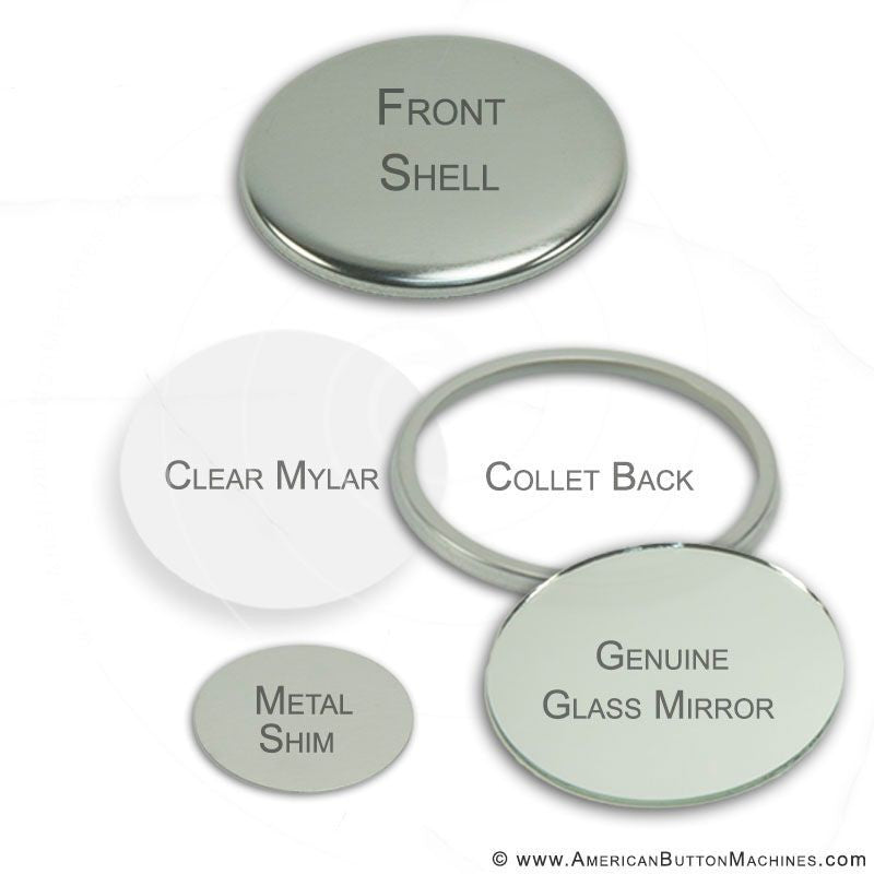 3'' Mirror Back Buttons – American Button Machines