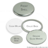 3'' Mirror Back Buttons - American Button Machines