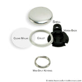 1" Versa-Back Mini Split Keyring Set - American Button Machines