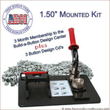 1.5" Mounted Button Making Kit - American Button Machines