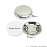 1.5" Pinback Button Set - American Button Machines