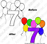 Ready to Color Numbers - Digital Download for Buttons - American Button Machines