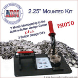 2.25" Mounted Photo Button Making Kit - American Button Machines