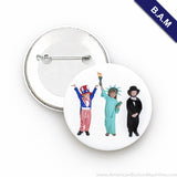 3" B.A.M. Pin Back Button Sets - American Button Machines