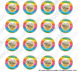 Birthday Around the World - Digital Download for Buttons - American Button Machines