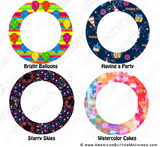 Digital Download for Buttons - Birthday Border Set - American Button Machines