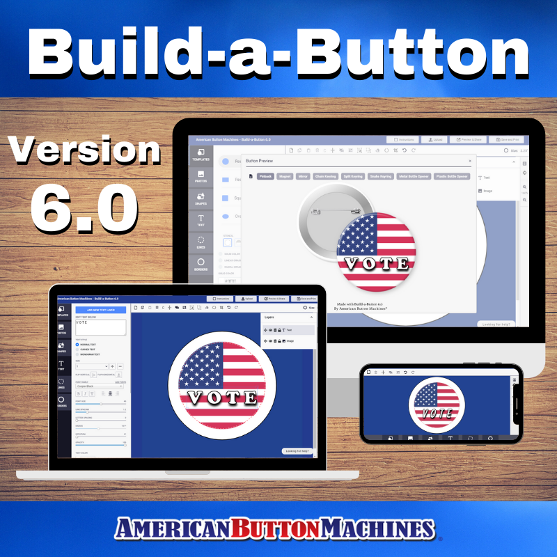 Button Maker Examples Build-a-Button Design Center - Version 6.0 Membership – American Button ...