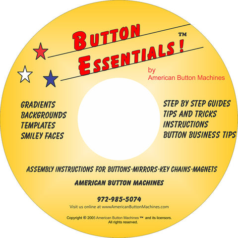 Button Essentials Design CD - American Button Machines