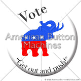 Political Button Designs #1, #2 and #3 - American Button Machines