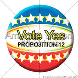 Political Button Designs #1, #2 and #3 - American Button Machines