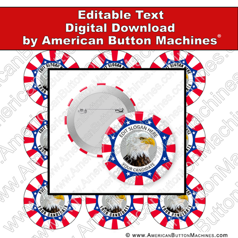 Campaign Button Design - Digital Download for Buttons - 101 – American  Button Machines