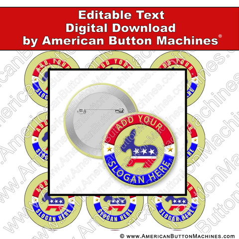 Campaign Button Design - Digital Download for Buttons - 104