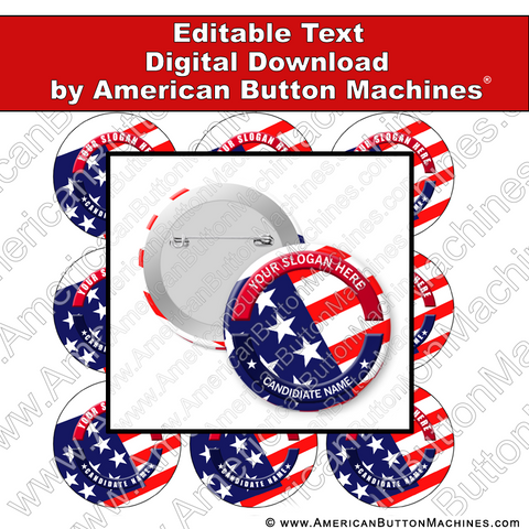 Editable campaign button design