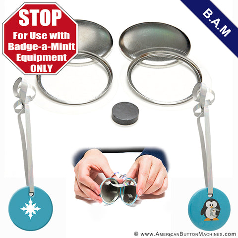 2.25" B.A.M Christmas Ornament - American Button Machines