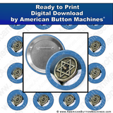 Dreidel - Digital Download for Buttons