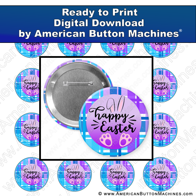 Electric Easter - Digital Download for Buttons - American Button Machines