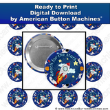 Reach for the Stars - Digital Download for Buttons - American Button Machines