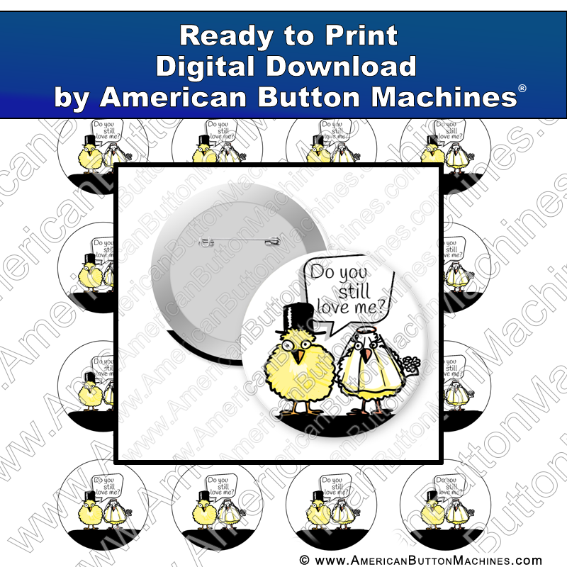 Digital Download, For Buttons, Digital Download for Buttons, love, anniversary