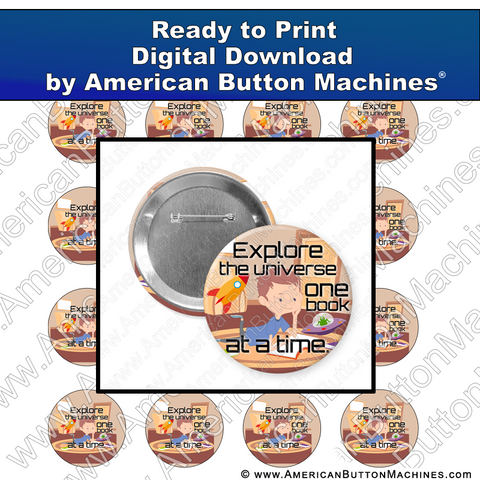 Explore the Universe - Digital Download for Buttons