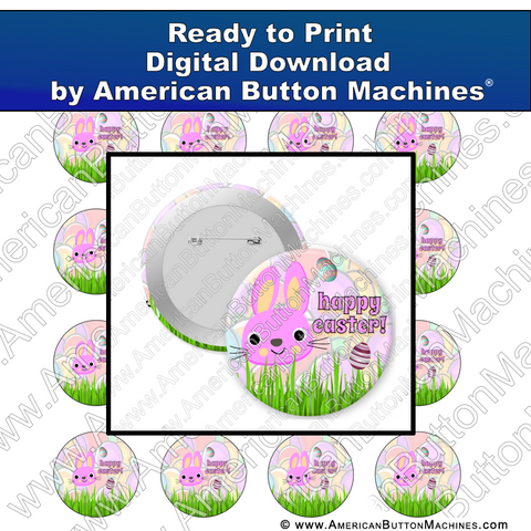 Happy Easter - Digital Download for Buttons