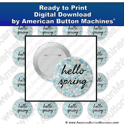Digital Download, For Buttons, Digital Download for Buttons, spring, seasons, seasonal
