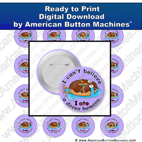 Digital Download, For Buttons, Digital Download for Buttons, donuts, eat, dozen