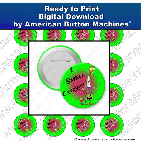 Digital Download, For Buttons, Digital Download for Buttons, zombie, halloween, trick or treat, candy