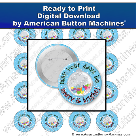 Digital Download, For Buttons, Digital Download for Buttons, holidays, Christmas. joyous