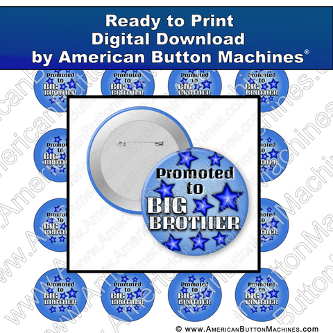 Digital Download, For Buttons, Digital Download for Buttons, brother, big brother, baby, expecting, pregnant
