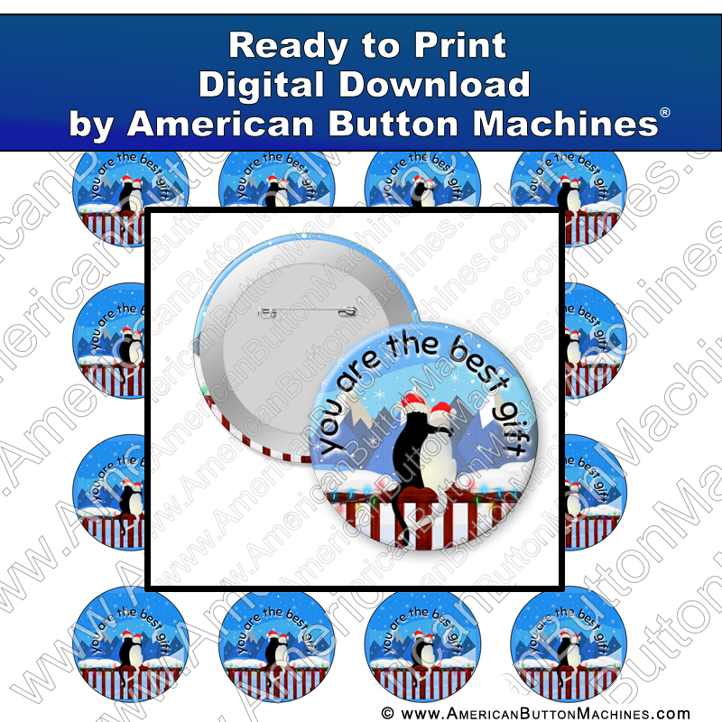 Digital Download, For Buttons, Digital Download for Buttons, love, gift, snow, best