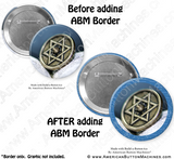Digital Download for Buttons - Hanukkah Border Set