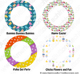 Digital Download for Buttons - Easter Border Set