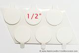 1/2" Deluxe Foam Disks with Tab - American Button Machines
