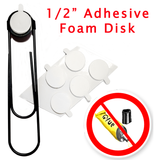 1/2" Deluxe Foam Disks with Tab - American Button Machines