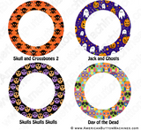 Digital Download for Buttons - Halloween Border Set