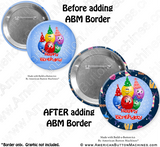 Digital Download for Buttons - Birthday Border Set - American Button Machines