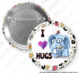 I Love Hugs - Digital Download for Buttons