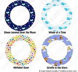 Digital Download for Buttons - Kids Play Border Set - American Button Machines