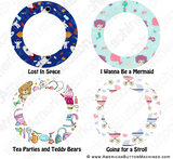Digital Download for Buttons - Kids Play Border Set - American Button Machines