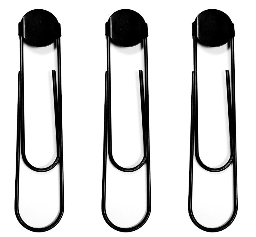 Jumbo Paper Clip Bookmark - Black - American Button Machines
