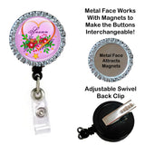 Rhinestone Badge Reel