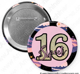 Sweet 16 - Digital Download for Buttons - American Button Machines
