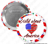 Wild About America - Digital Download for Buttons