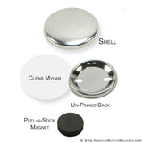 1.25" Self-Adhesive Magnet Set - American Button Machines