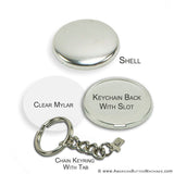 1.5" Chain Key Ring - American Button Machines
