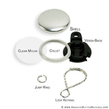 1" Versa-Back Loop Keyring Set - American Button Machines