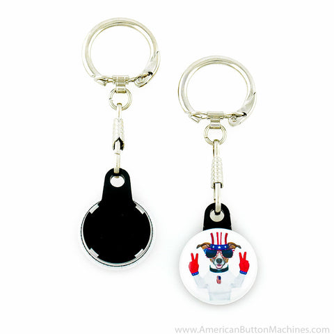 1 Versa-Back Snap Hook Keychain Set 100 Sets by American Button Machines